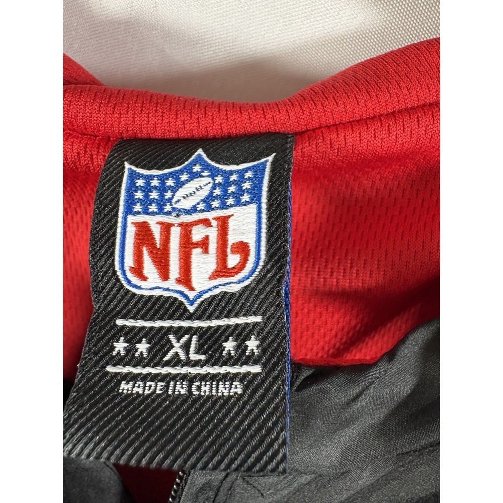 NFL team apparel brand jacket with hood Size XL 1/4 zip drawstrings - Picture 6 of 6